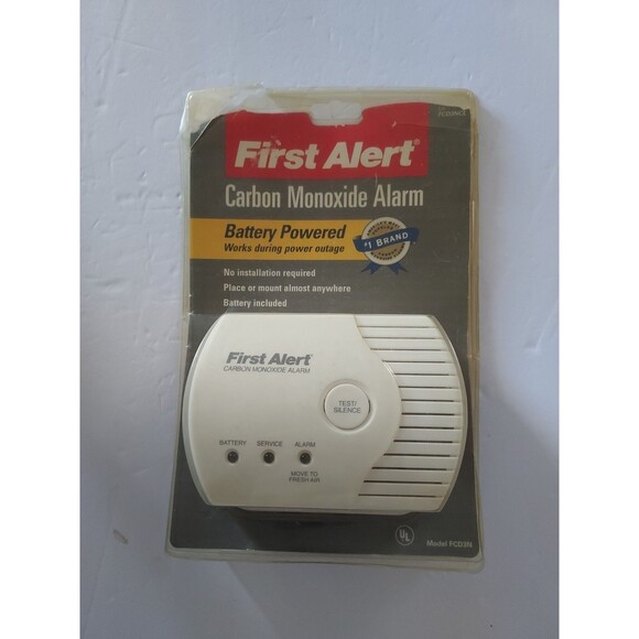 First Alert Carbon Monoxide Alarm Battery Powered FCD3N Open Package - Picture 1 of 3